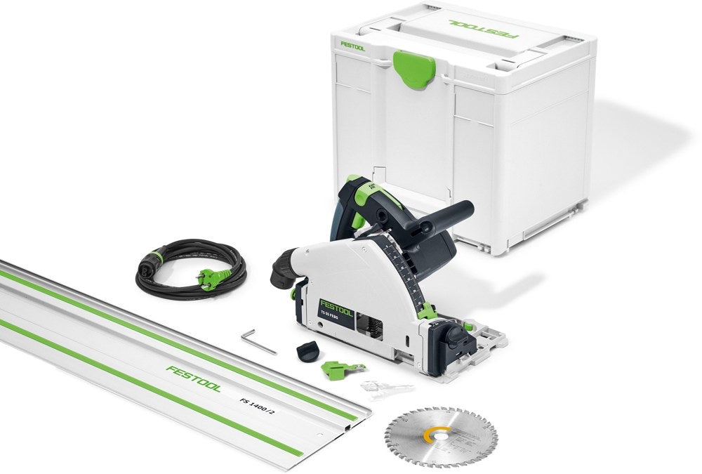 Festool TS 55 FEBQ Plus FS 577010 met geleiderail